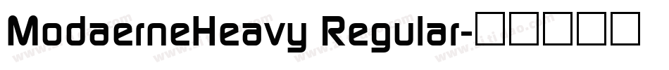 ModaerneHeavy Regular字体转换